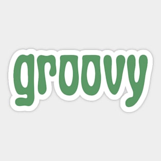 groovy - green Sticker